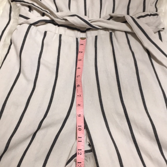 Anthropologie | Drew Black/White Stripes Jumpsuit - Picture 8 of 16
